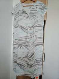 Sukienka ciążowa len-bawełna Branco S