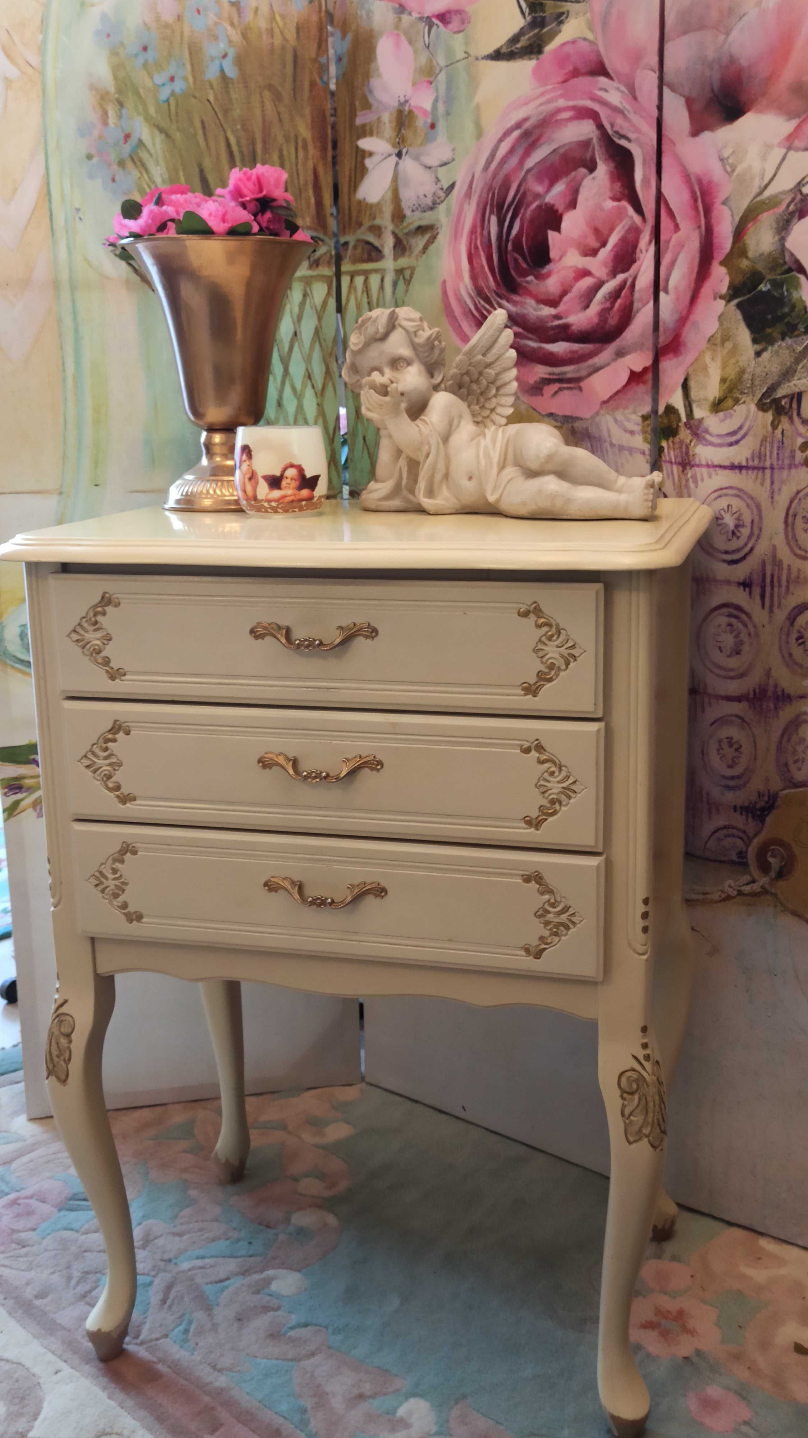 Komódka ludwikowska ,shabby chic, stara,retro,