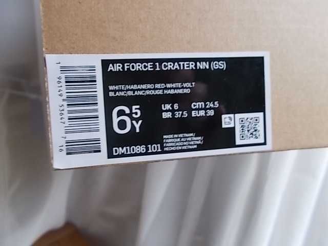 (r. 39- 24,5 cm) Nike Air Force 1 GS Low Red White DM1086,-101