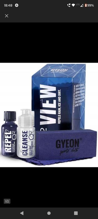 Zestaw Niewidzialna wycieraczka Gyeon Q2 View 20 ml+Q²M GlassPolish 20