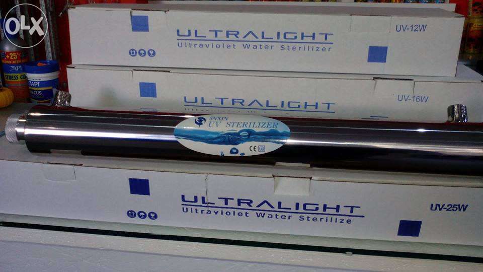 Uv 25w em inox novos Ultralight pra aquario ou lago