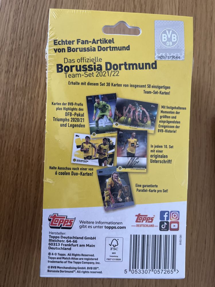 Box karty Borussia Dortmund BVB-Team-Set 2021/21