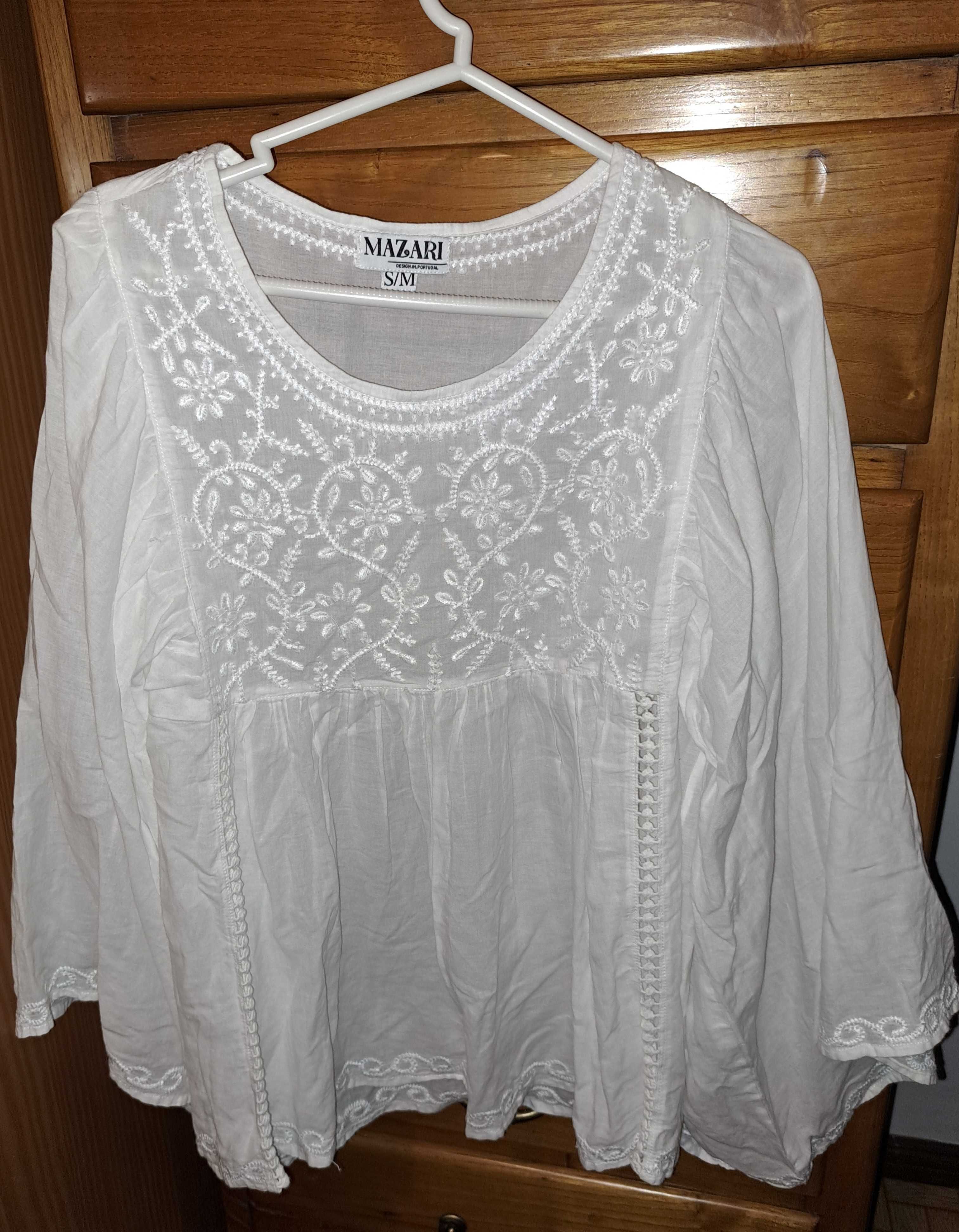 blusa branca - tamanho S/M