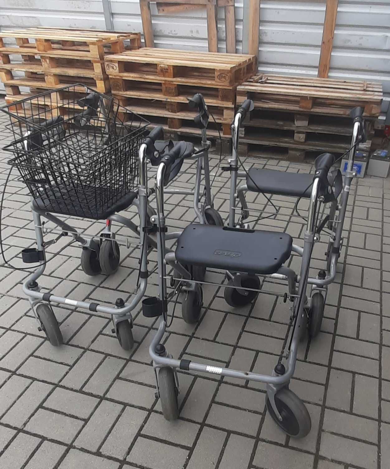 Balkonik Rolator Chodzik cztery koła siedzisko koszyk na zakupy