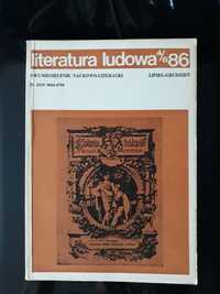 Literatura ludowa nr 4/6 1986 poświęcony literaturze Łotwy