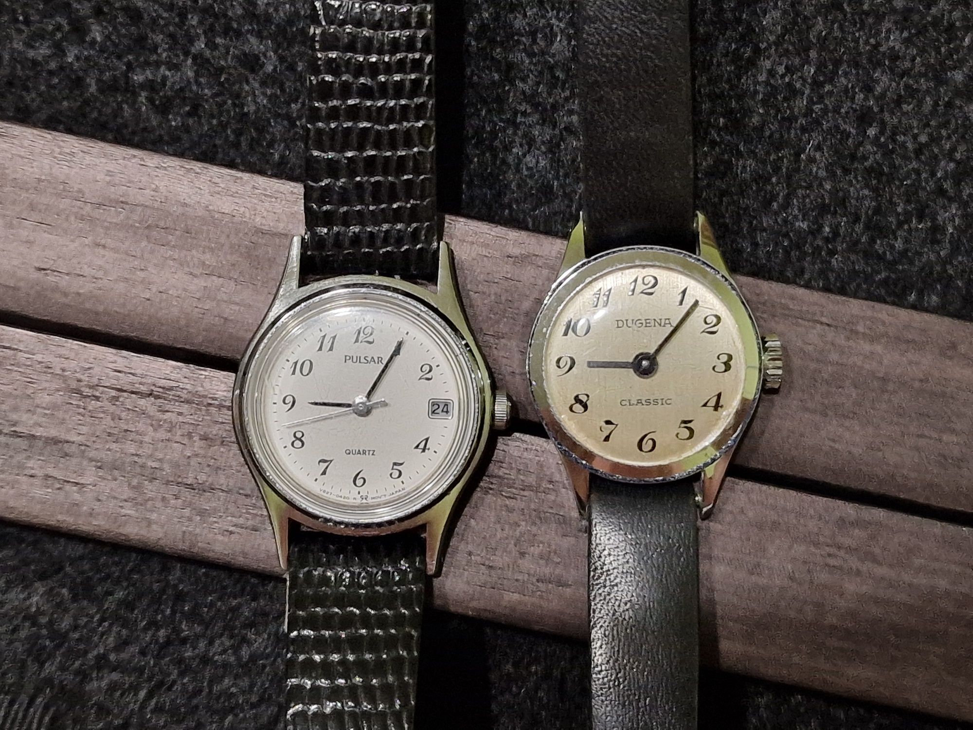Pulsar, Dugena damskie, vintage
