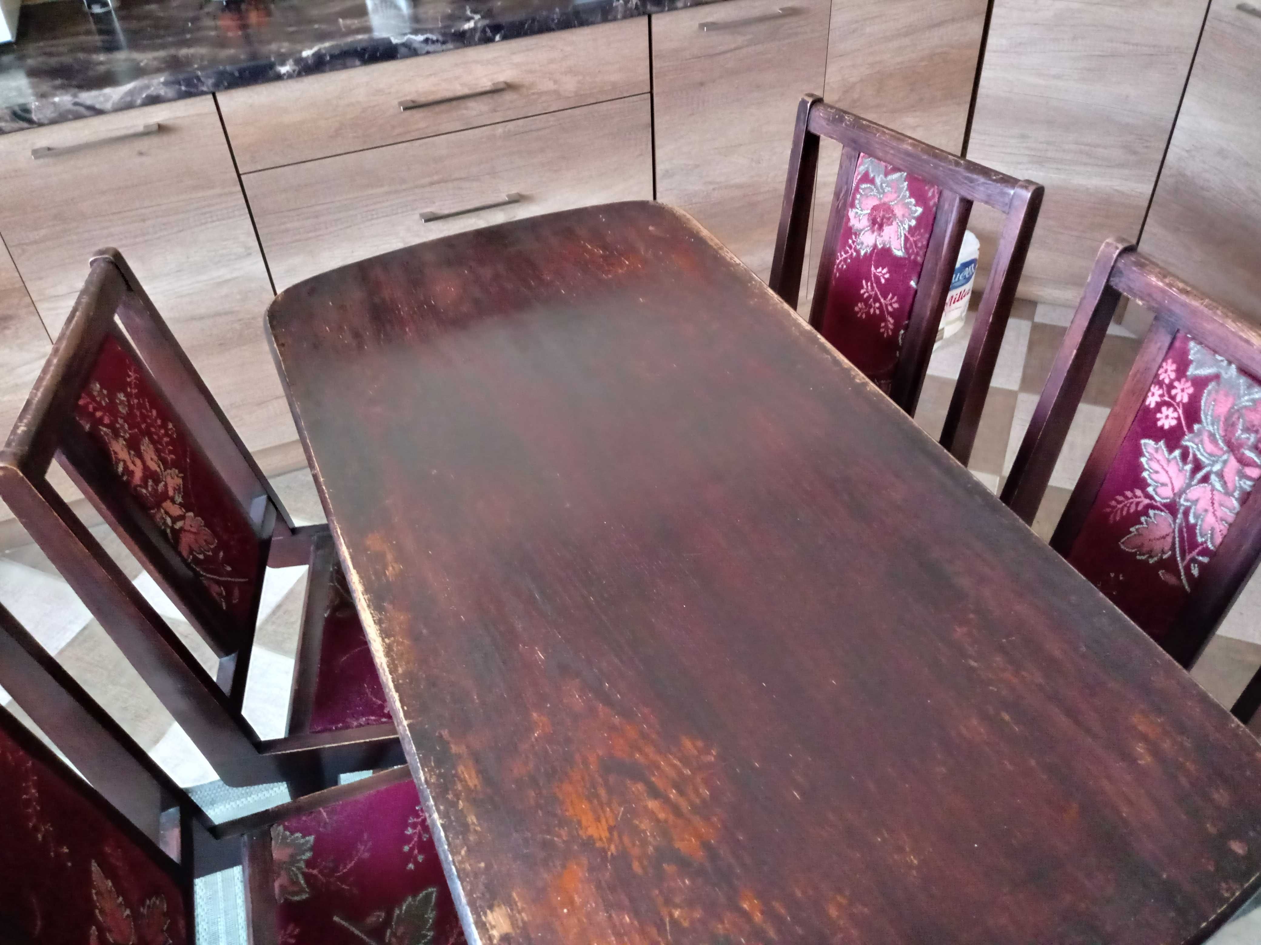 stół  kuchenny + 4 krzesła
