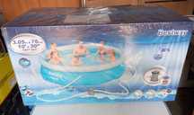 Basen ogrodowy oporowy nowy BestWay 3,05m x 76 cm w zestawie pompa