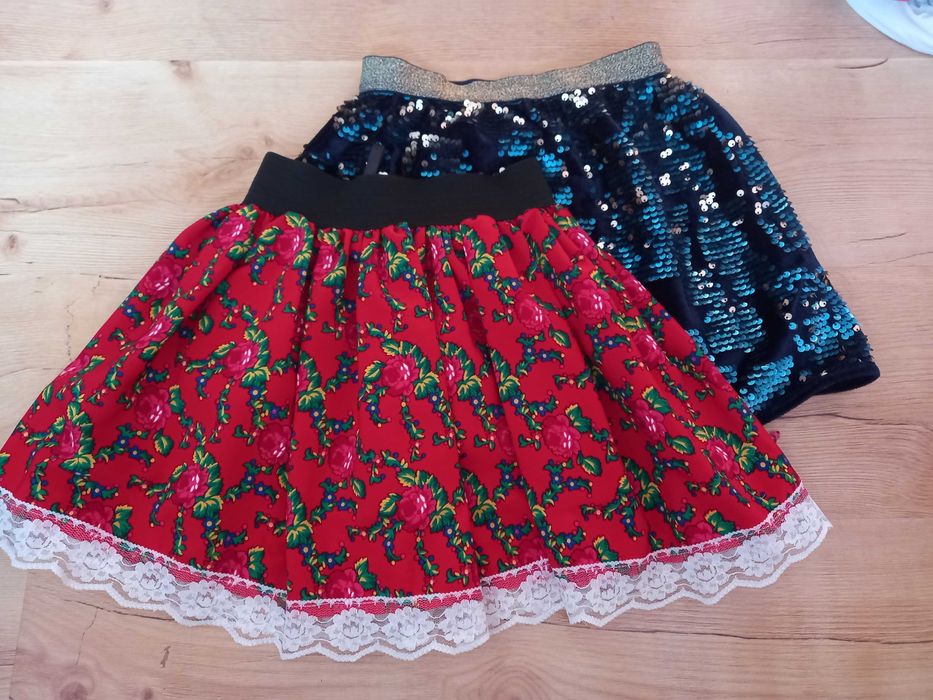 Dwie spódniczki dla dziewczynki, r. 122, Cool Club