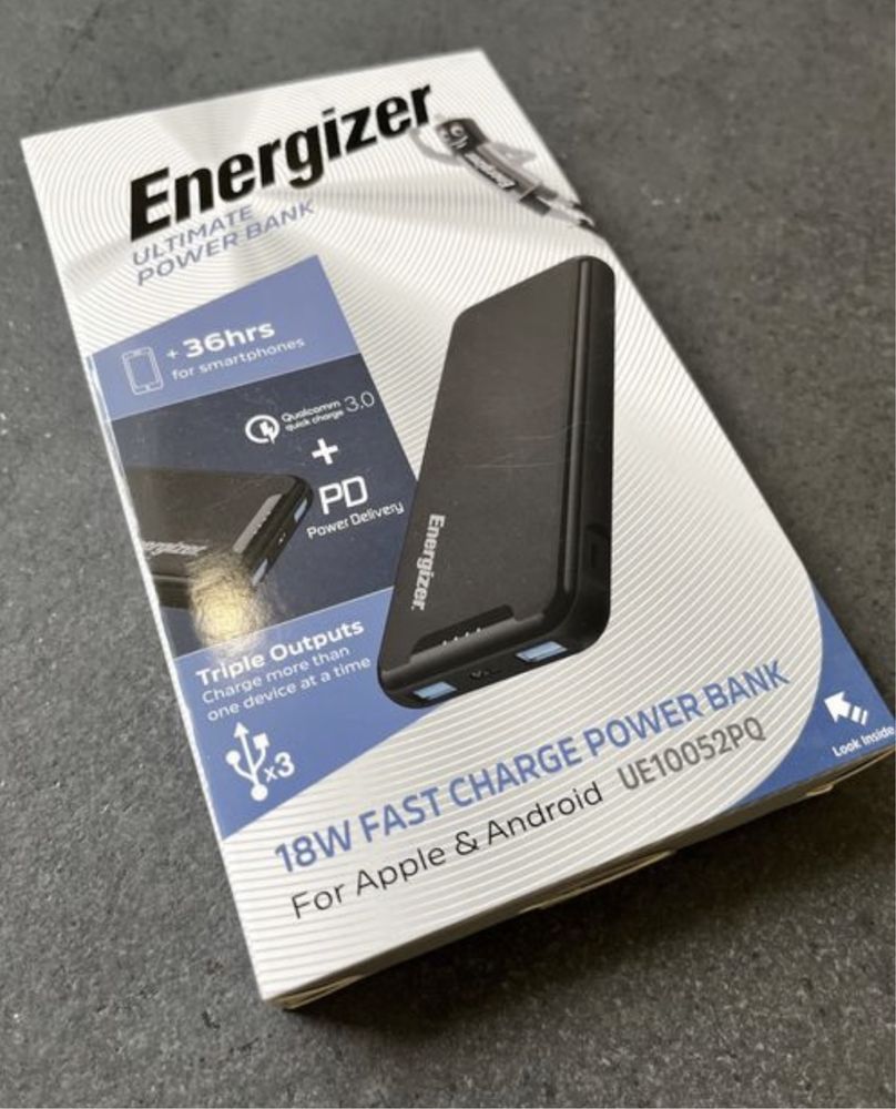Powerbank Батарея мобильная Павербанк  Energizer 10000 mAh