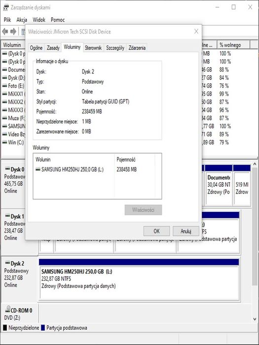 HDD 250GB Samsung 250GB