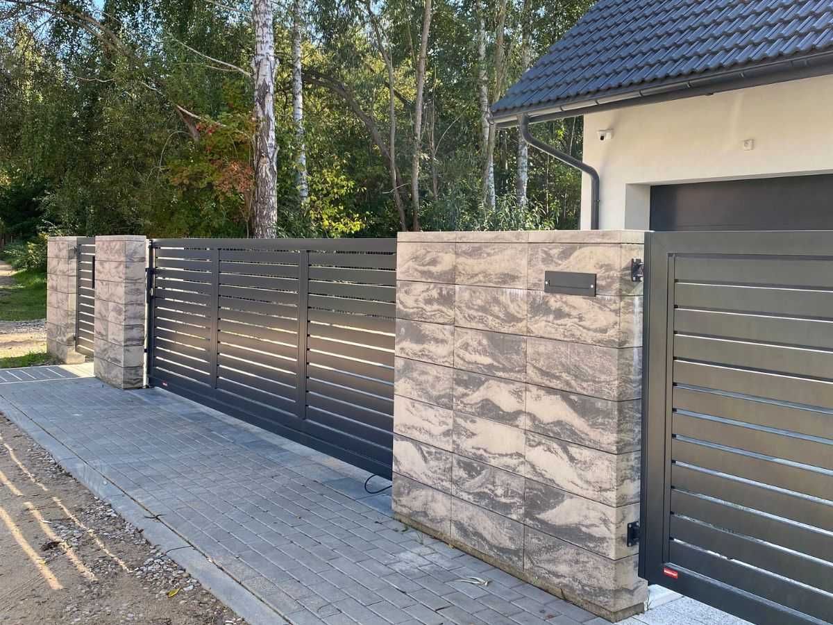 Bloczki ogrodzeniowe 50x20 Konekt Gra,Stal,Nox,Lux,