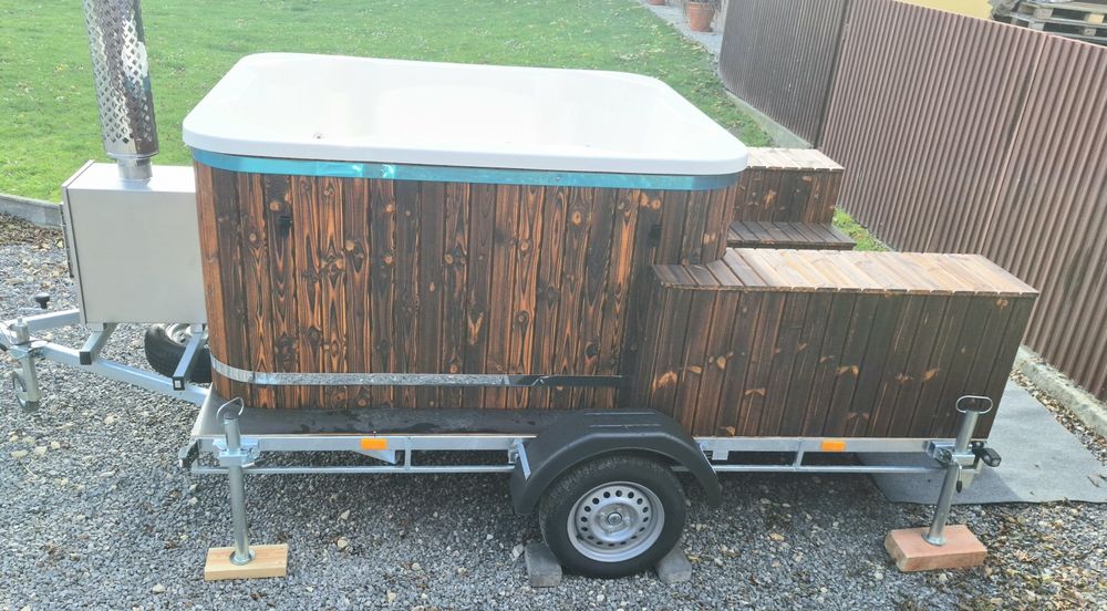 Wynajem Jaccuzi mobilne na przyczepce lekkiej. Gratisy