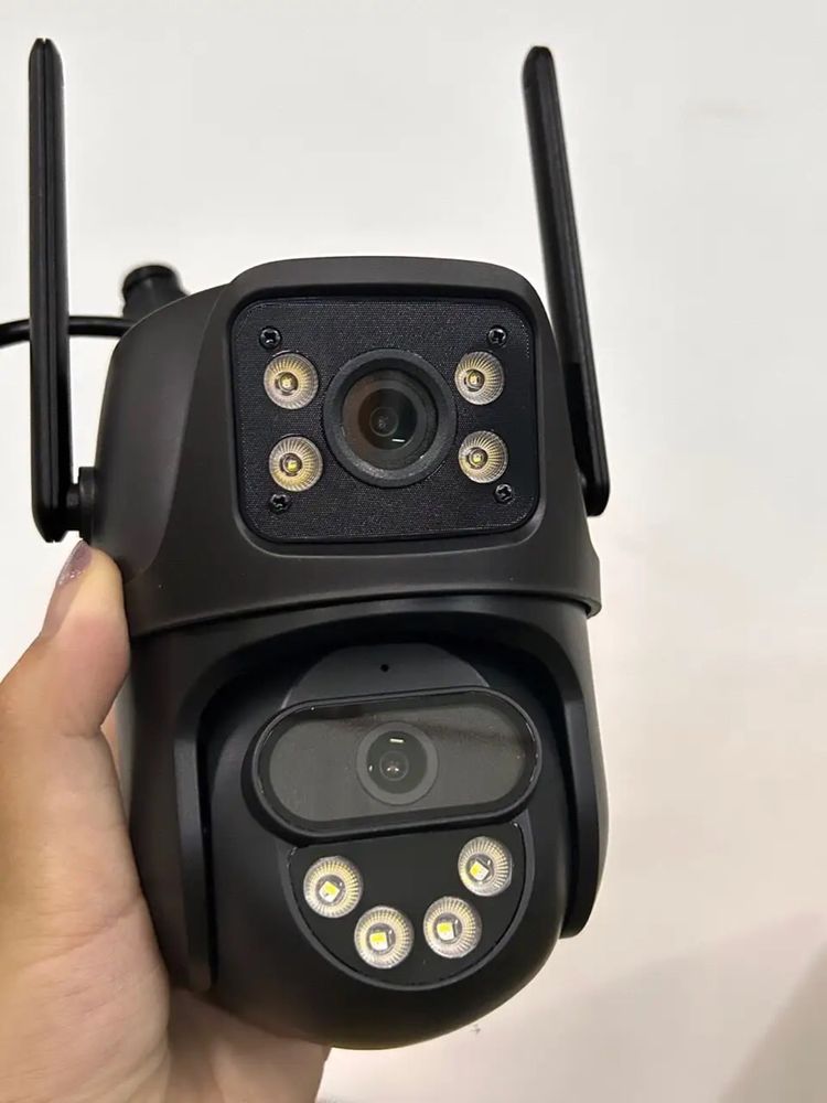 Уличная камера на App: Icsee 8MP черная (black) камера відеонагляду