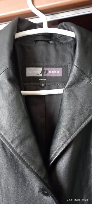 Кожаный плащ Jamie Page