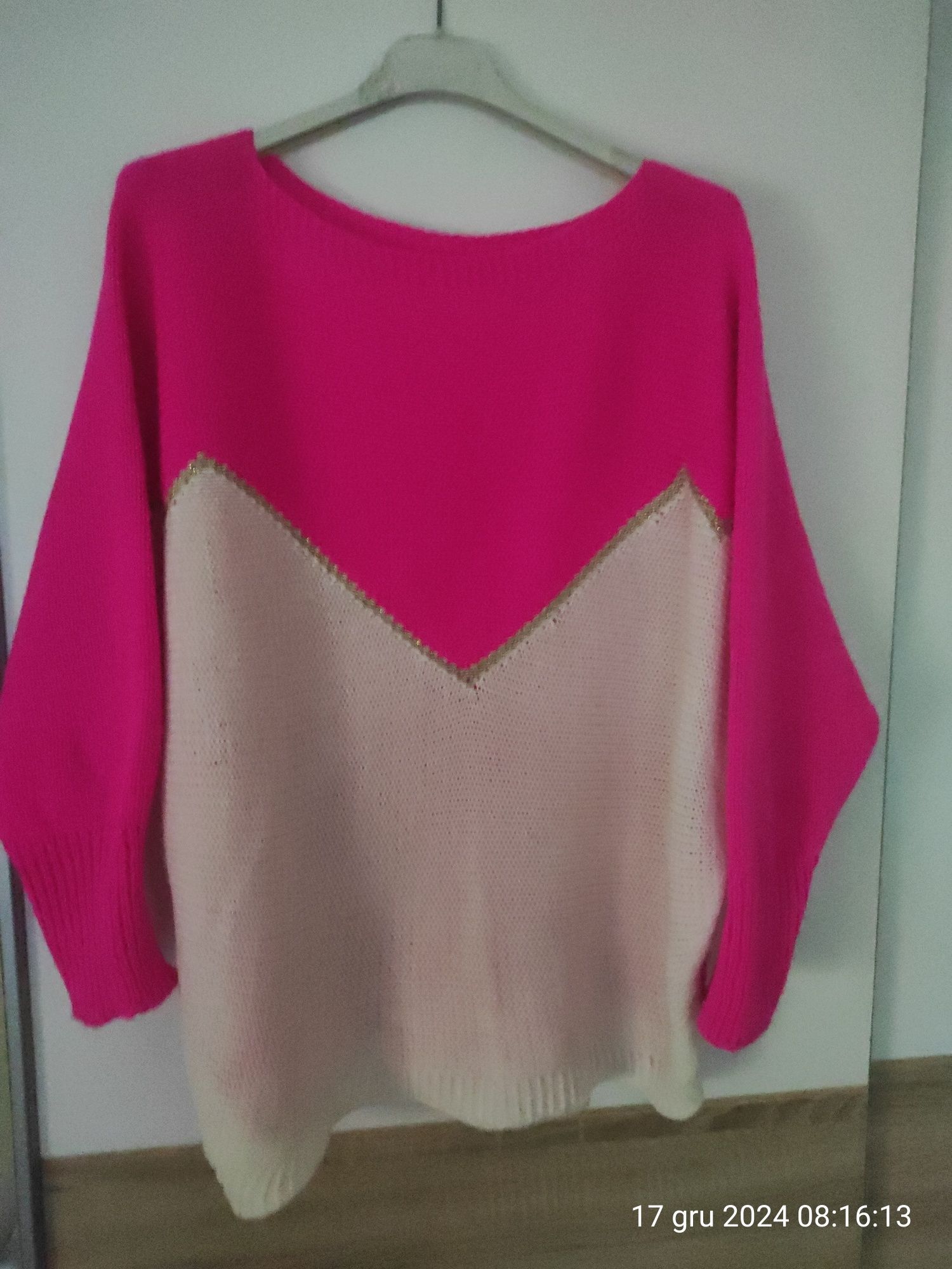 Sweter oversize nietoperz