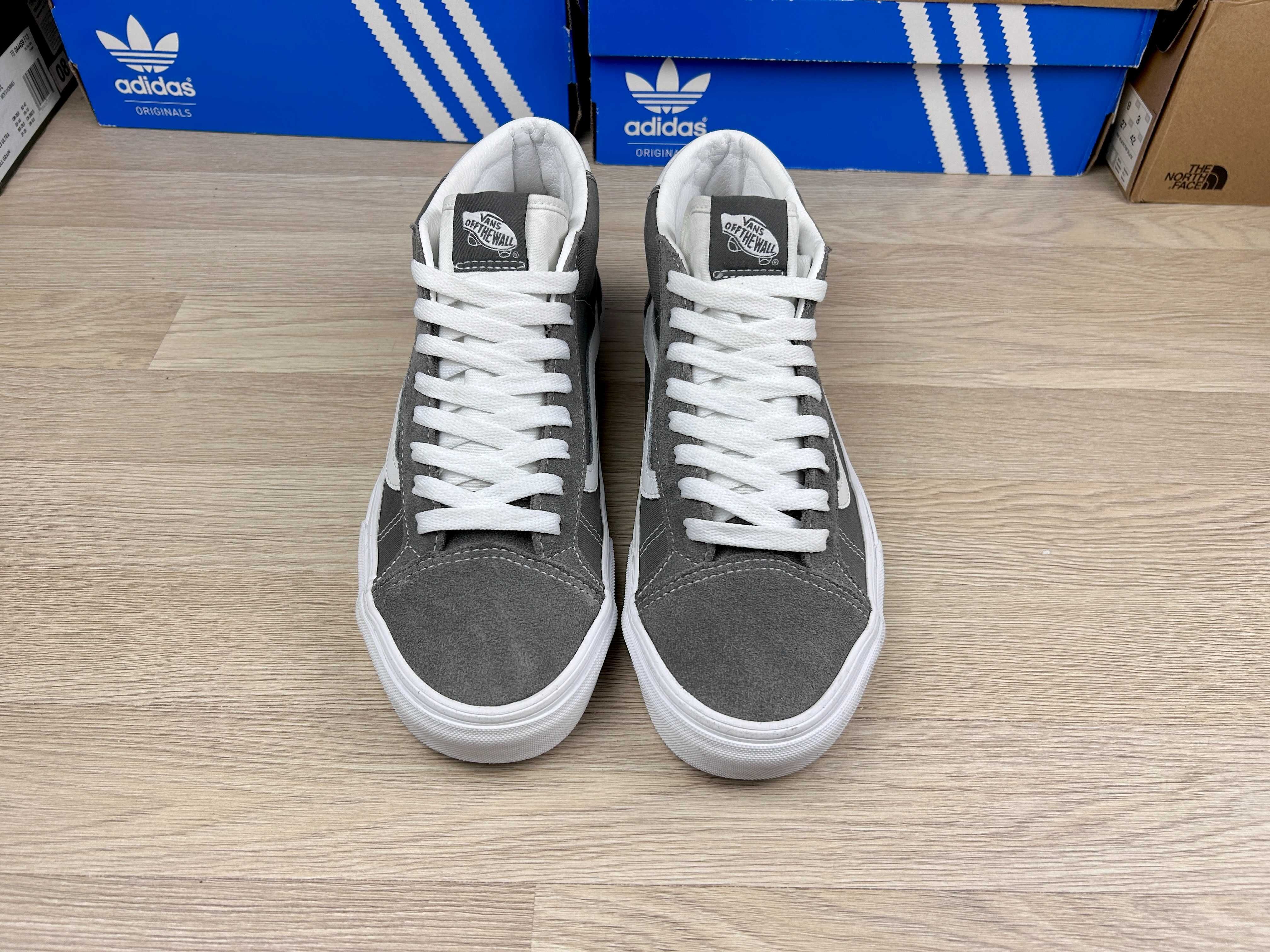Кеды vans mid skool 37 серые замша 43