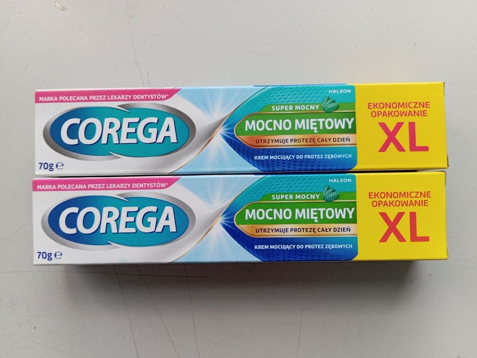 Corega Super Mocny Krem Klej do protez zębowych 70 g 2 szt.