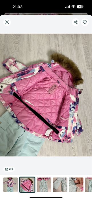 Зимовий набір для дівчинки,зимова куртка для дівчинки