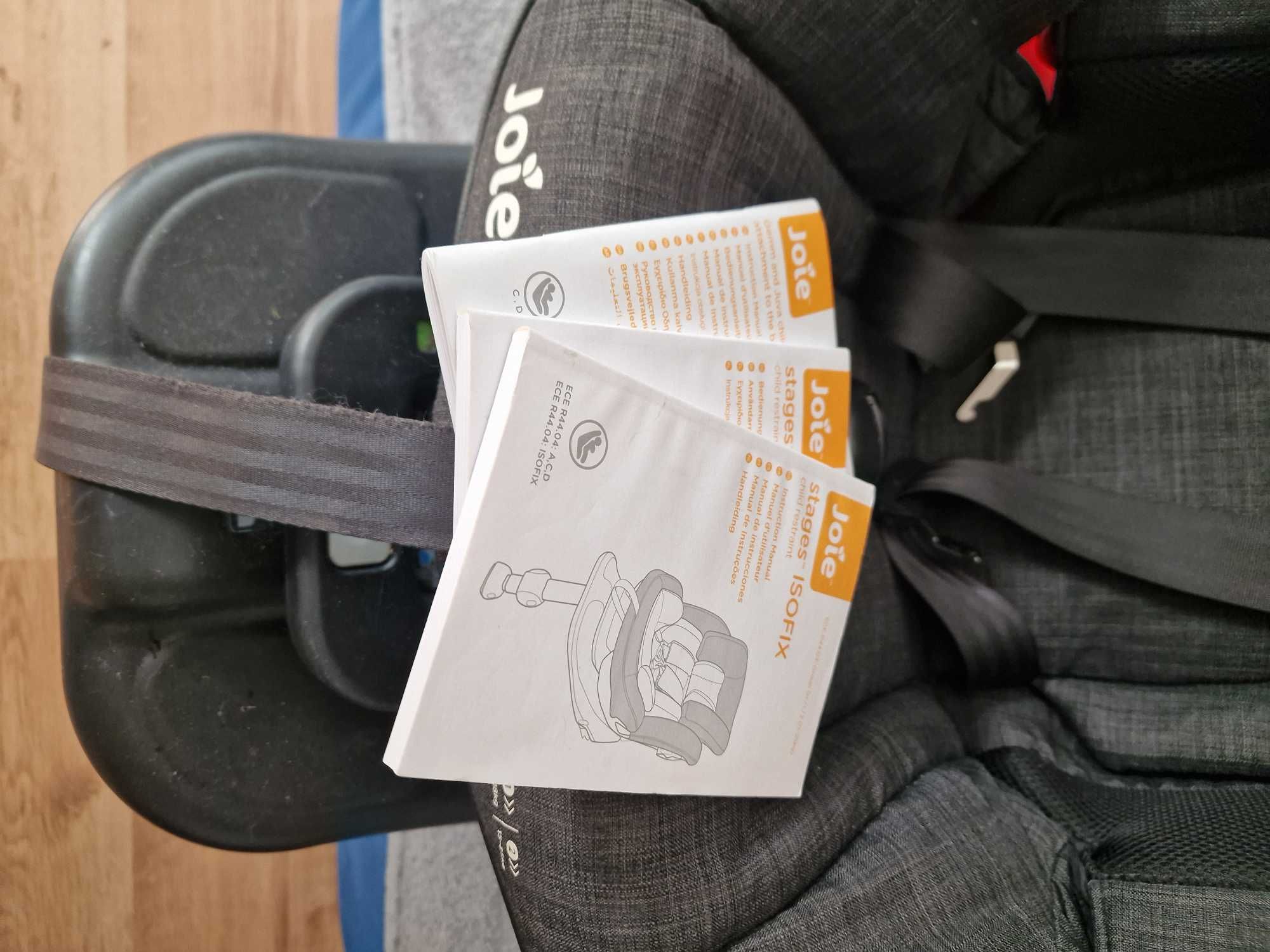 Fotelik Joie Stages Isofix 0-25kg, stan bdb