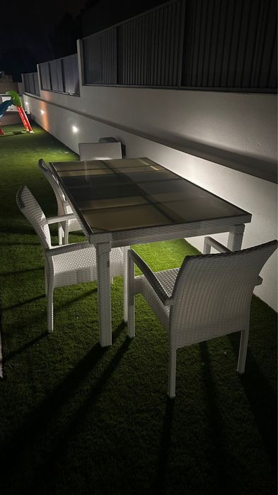 Mesa de Jardim verga branca