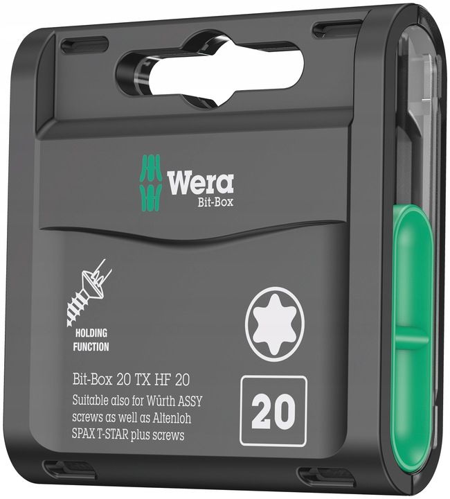 Zestaw Bit-box 20 Tx Hf, Tx 20mm 20 Sztuk Wera