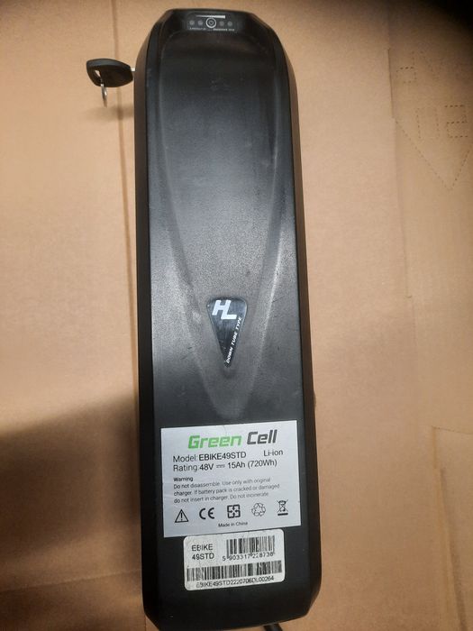 Bateria rowerowa 48v 15Ah green cell