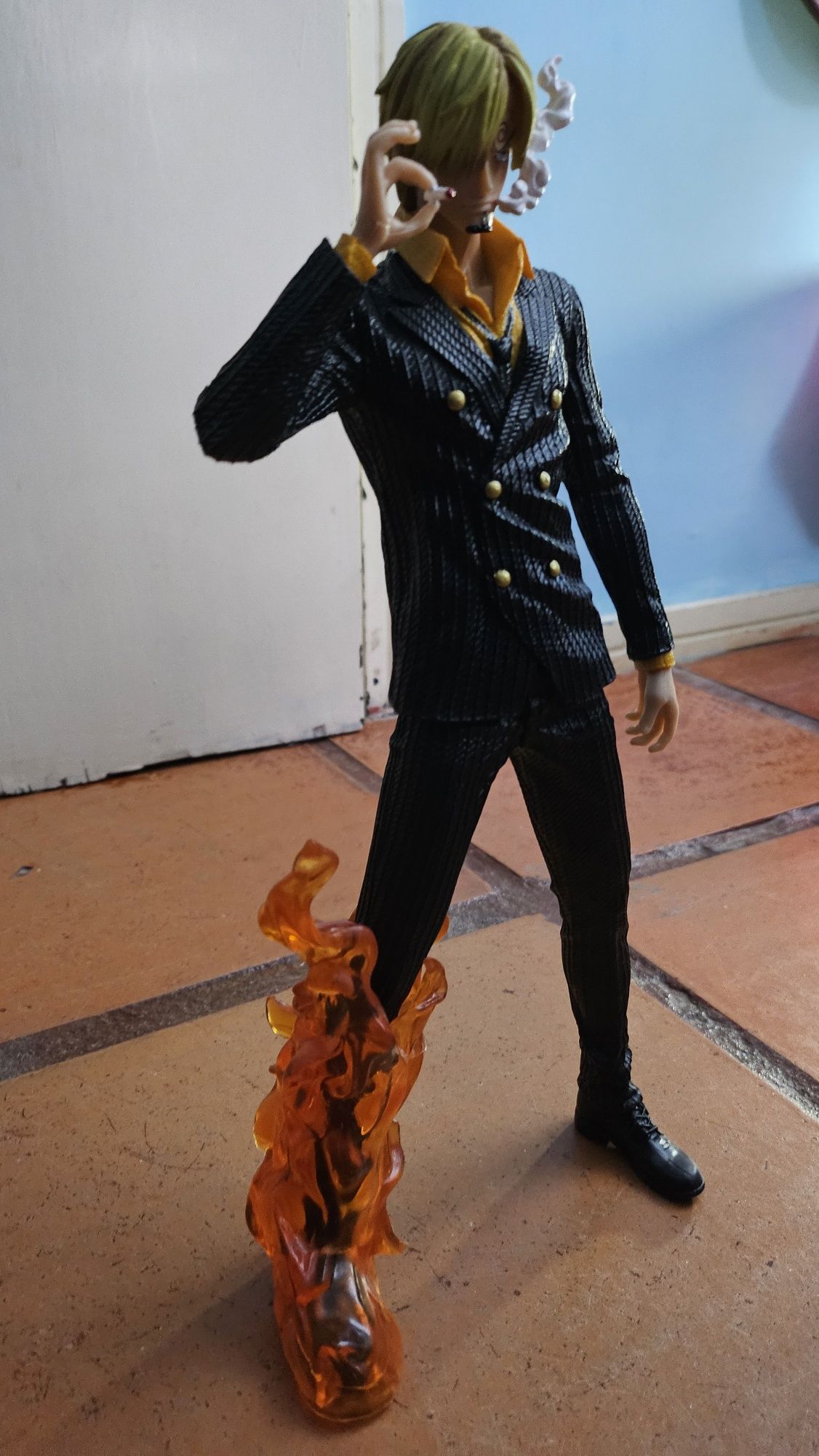 Anime figura One Piece Sanji O Cozinheiro com 35cm novo sem caixa