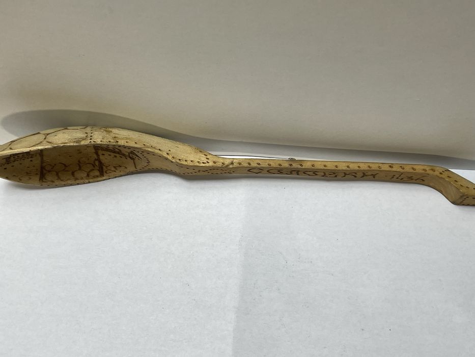 Ложка деревʼяна з випалюванням Соловки 1436