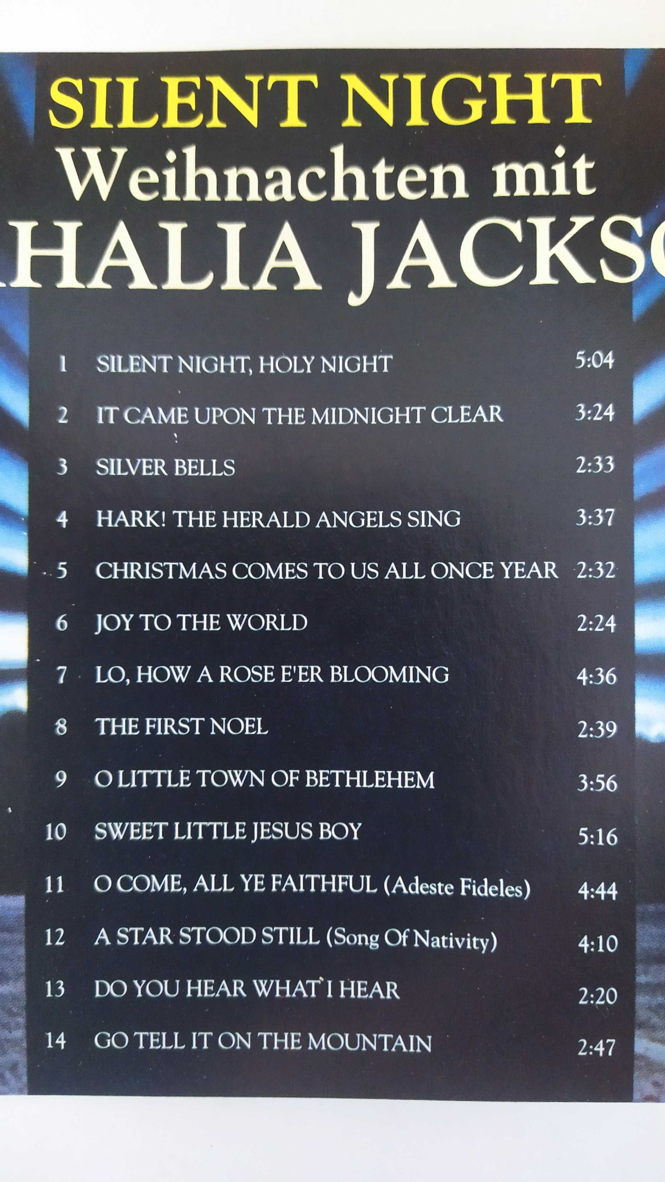 Mahalia Jacson Silent Night koędy płyta CD