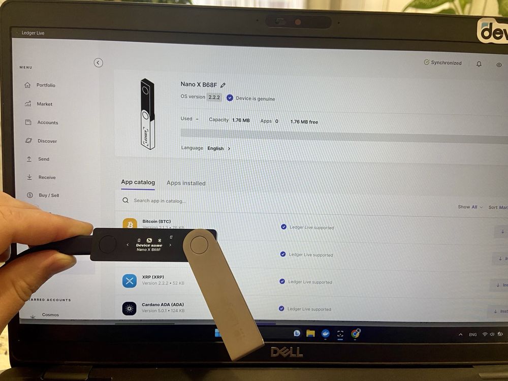 Криптогаманець Ledger Nano X black