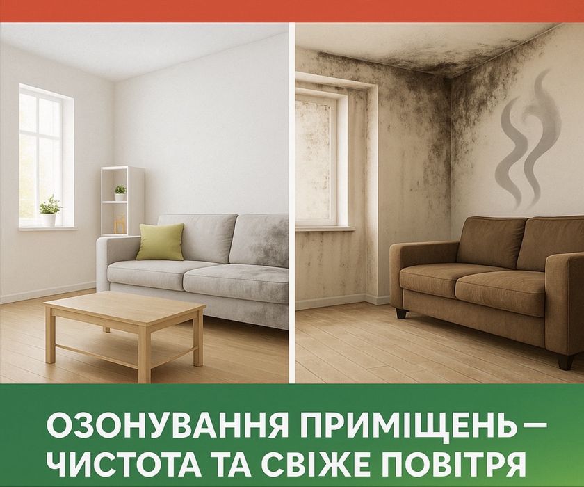 Професійне видалення грибка, плісняви та усунення неприємних запахів!