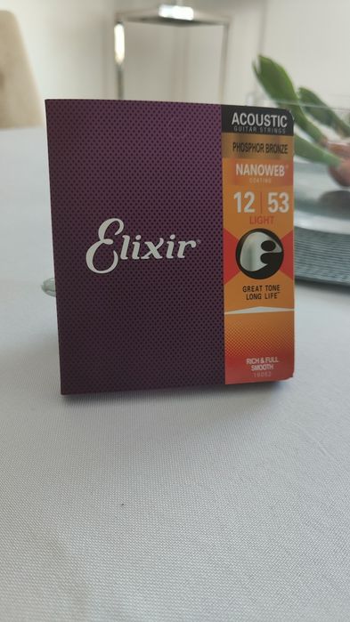 Struny Elixir Phosphor Bronze 12-53 NOWE