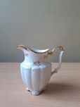 Porcelanowy dzbanek Tielsch Wałbrzych – złocenia, kwiaty, vintage