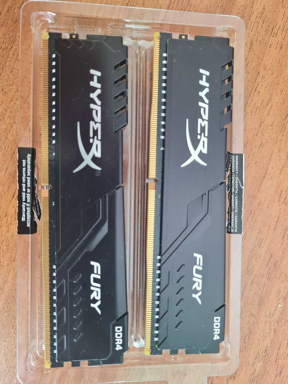 Оперативна пам'ять HyperX DDR4-2400 2x4096MB PC4-19200 Fury Black