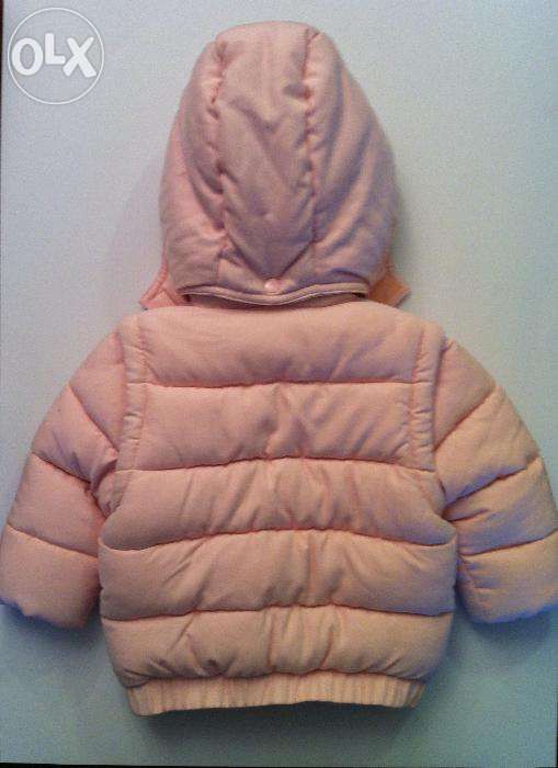 Casaco:Kispo/Anorak/blusão/ neck neck rosa T6meses menina