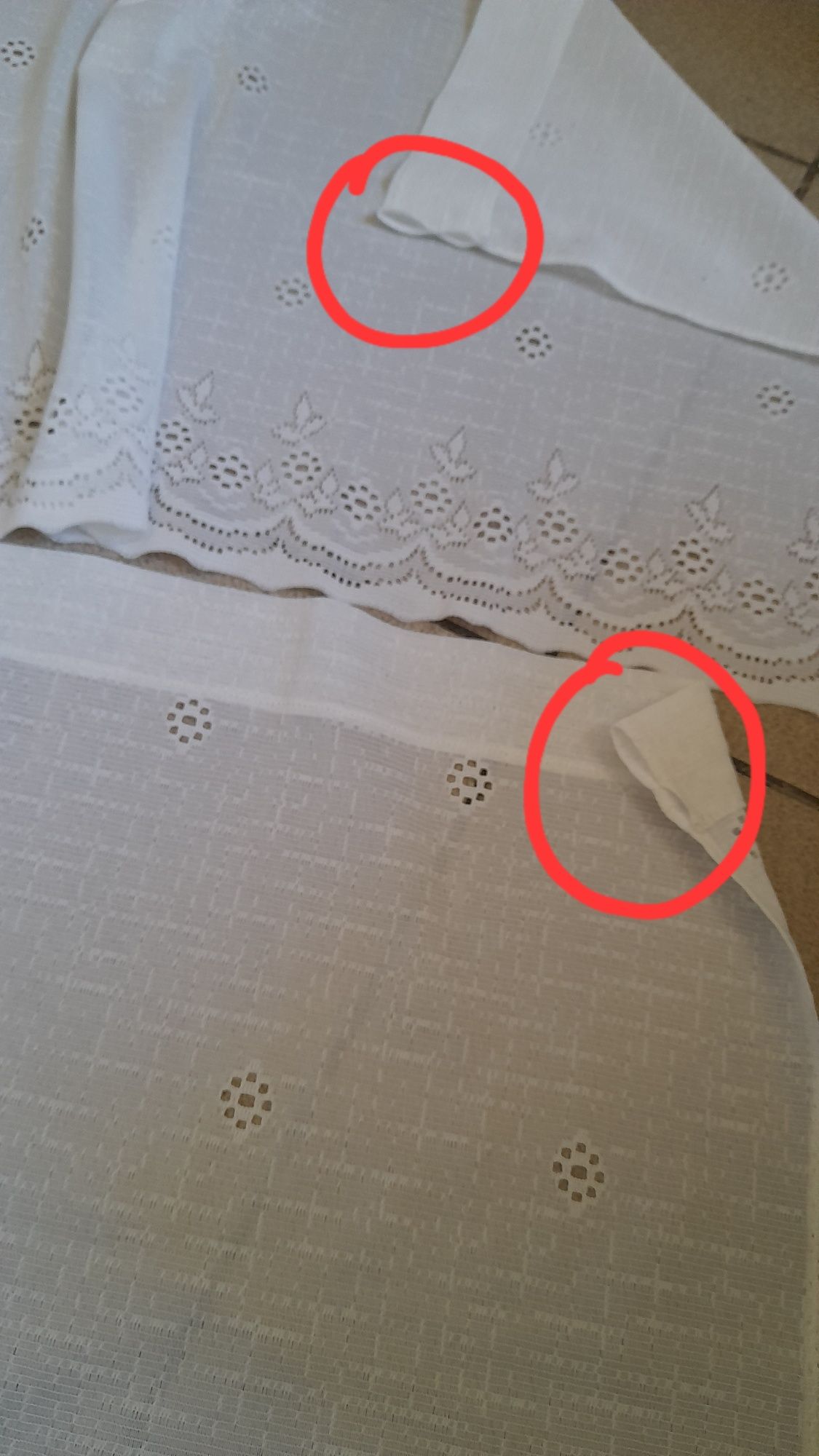 Firaneczki białe typu zazdrostki z tunelami .* 2 szt.
