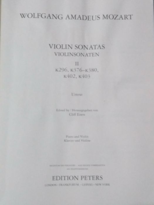 Mozart Violin Sonatas