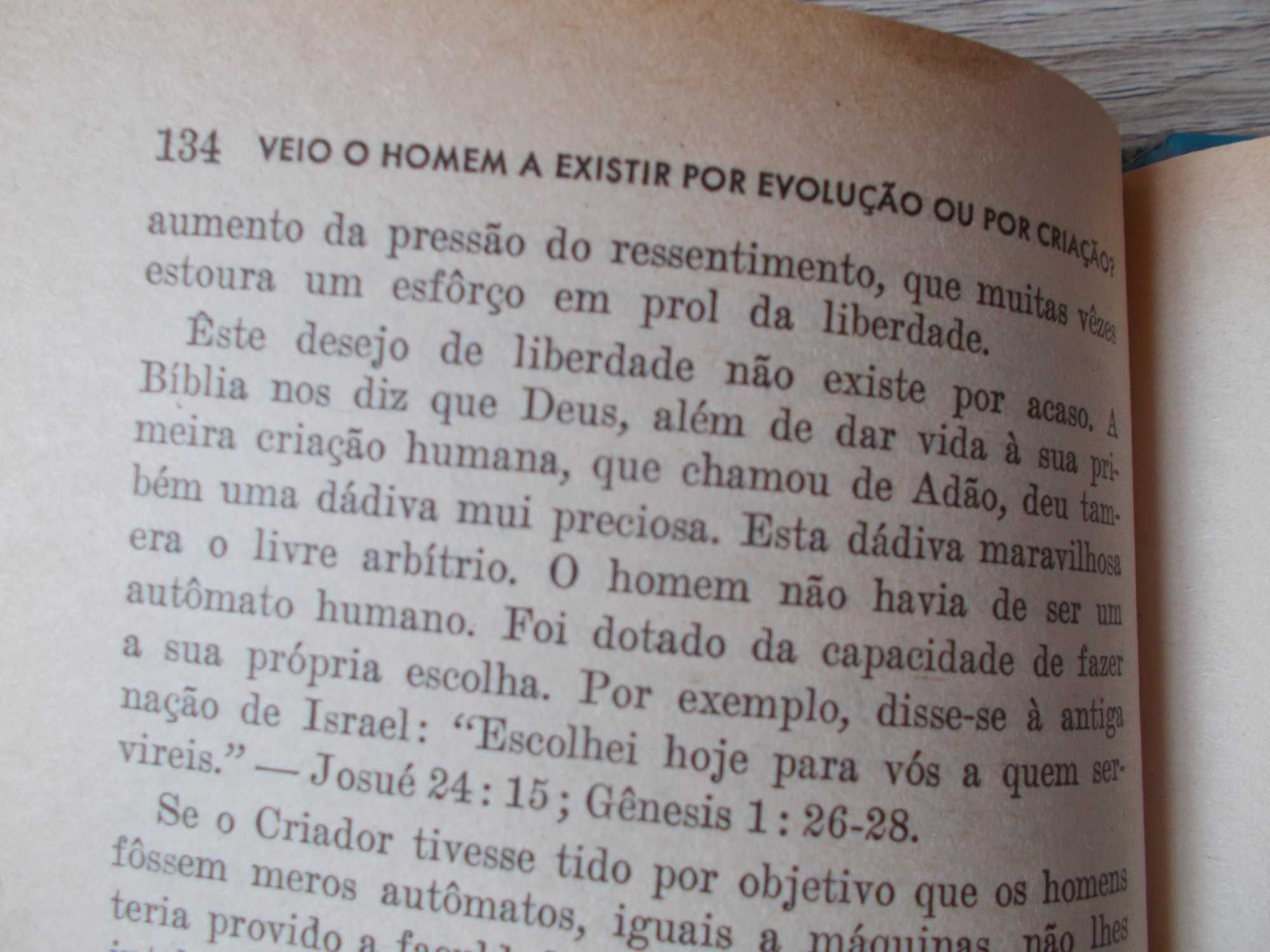 veio o homem a existir por evolução ou por criação?