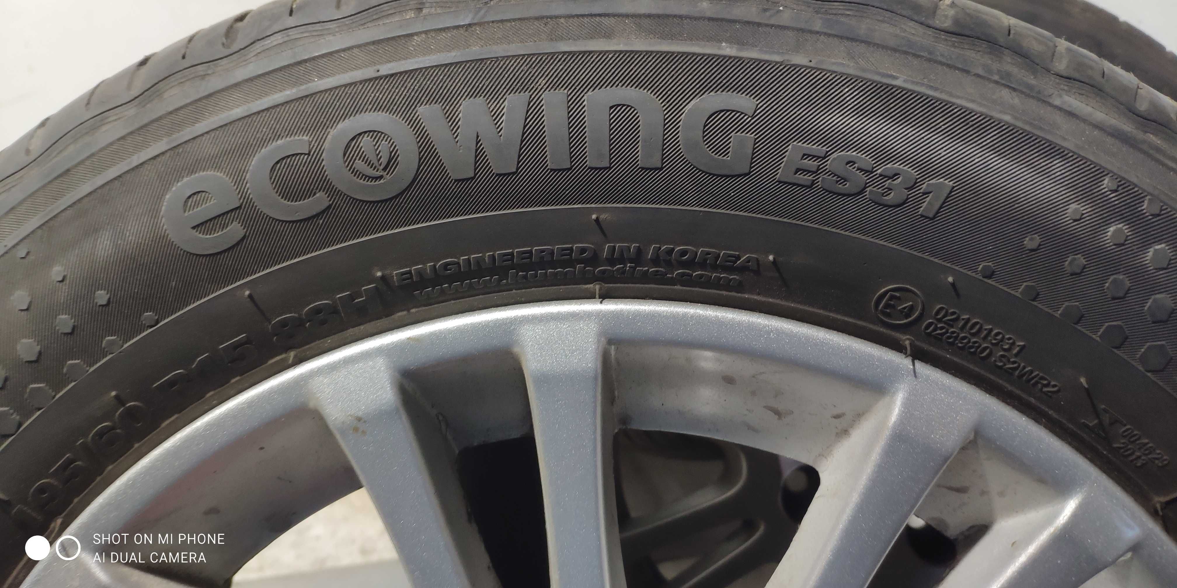 Koła 195/60R15 KUMHO 4x114,3 VOLVO S40 V40 alusy 15 komplet lato 4szt