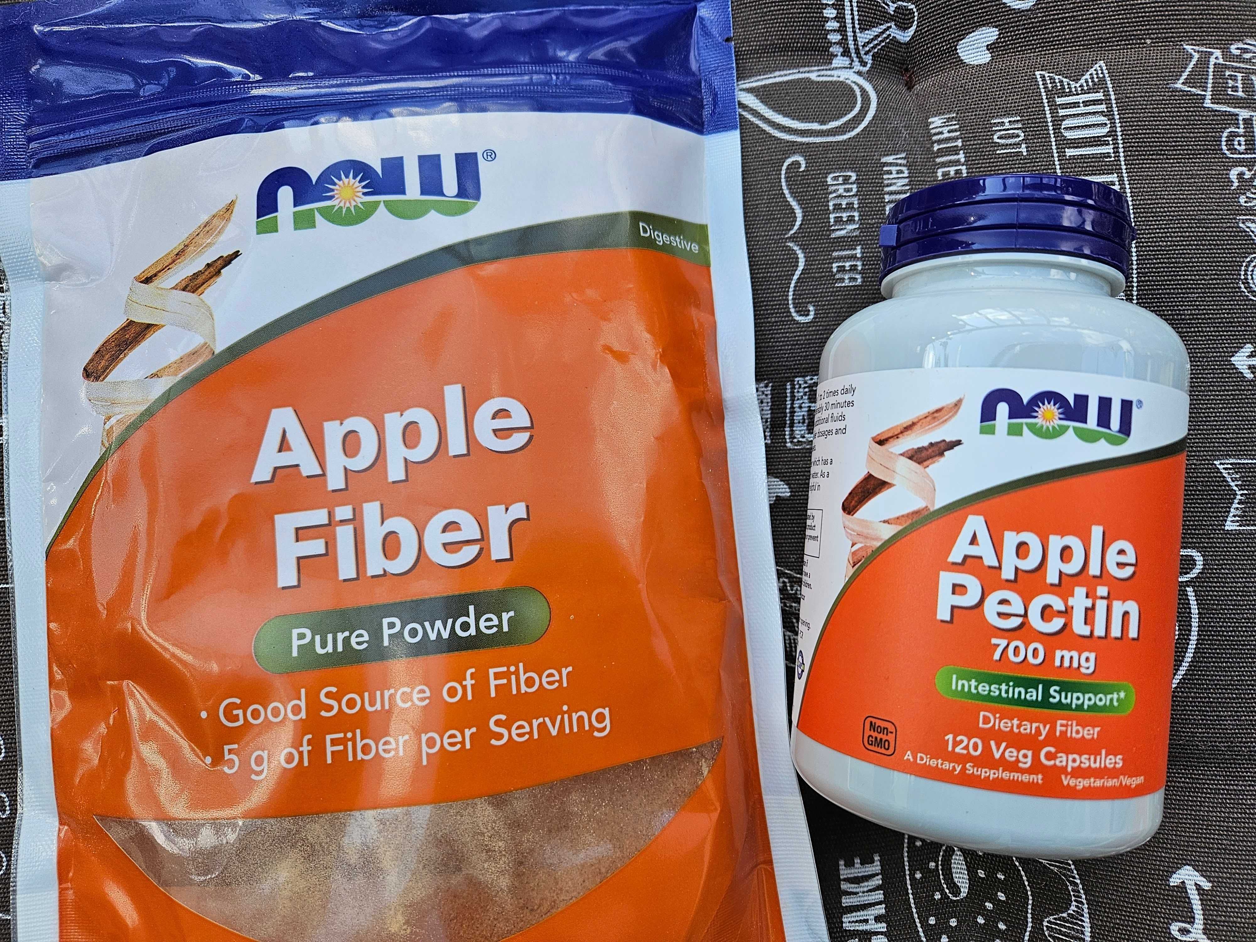 Now Foods, Apple Pectin fiber яблочний пектин клетчатка порошок капс