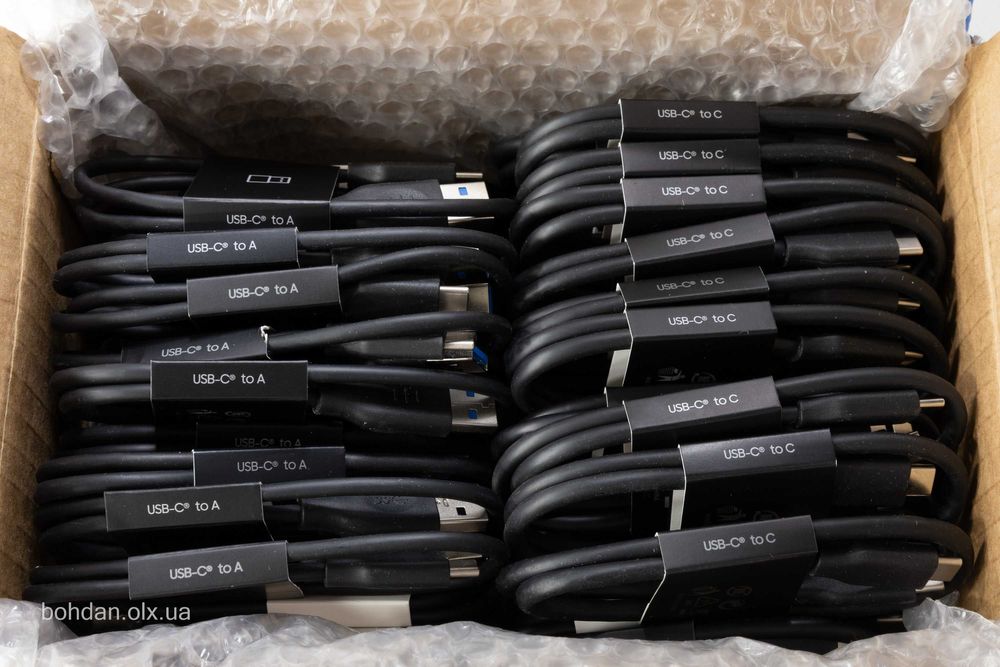 Оригінальні USB-кабелі від Samsung T7/T9 SSD (USB-C to C, USB-A to C)