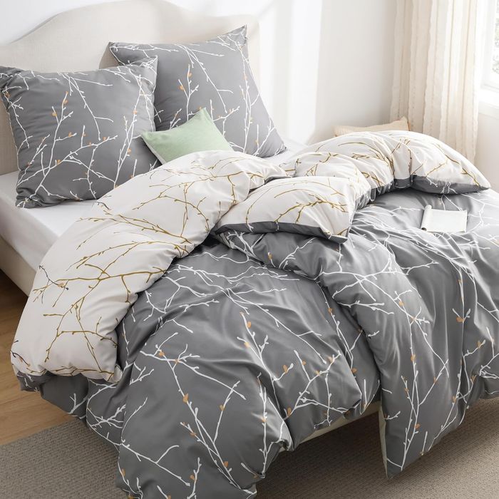 Elegancki Komplet Pościeli BEDSURE 135x200cm 4-częściowy Dwustronny