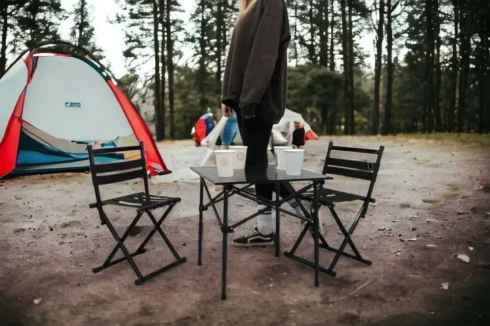 STÓŁ STOLIK SKŁADANY Kempingowy Balkonowy Turystyczny Przenośny
