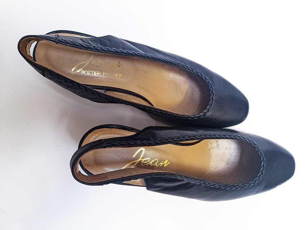 Sapatos Pele Salto Baixo Senhora 34