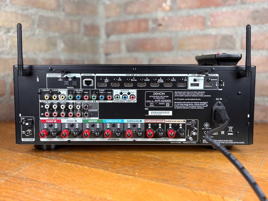 Denon AVR X2400H amplituner 7.2 Dolby Atmos Heos 4K HDR