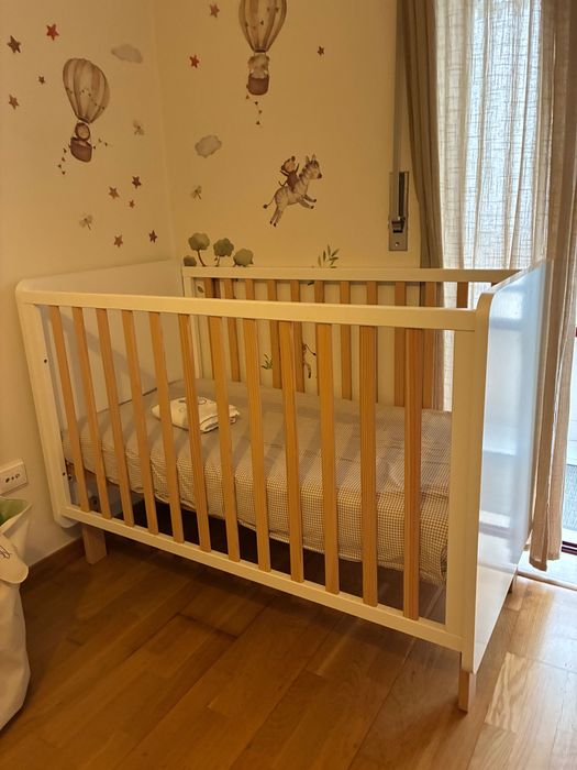 Berço TRAMA c/colchão e protetor como novo