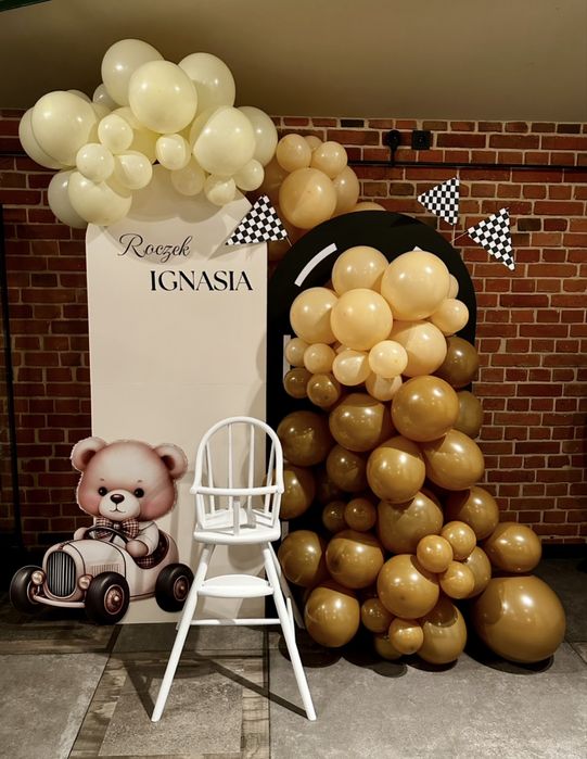 Dekoracje balonowe | ścianka dekoracyjna | roczki|chrzciny|urodziny