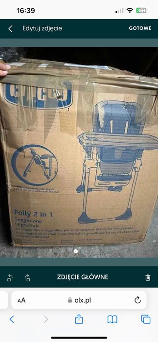 Krzesełko do karmienia Chicco Polly 2 in 1
