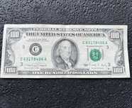 100 dolarów 1990 C stary banknot super stan mała głowa